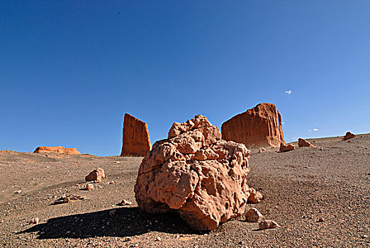 红岩,悬崖,戈壁沙漠,国家,公园,蒙古,亚洲