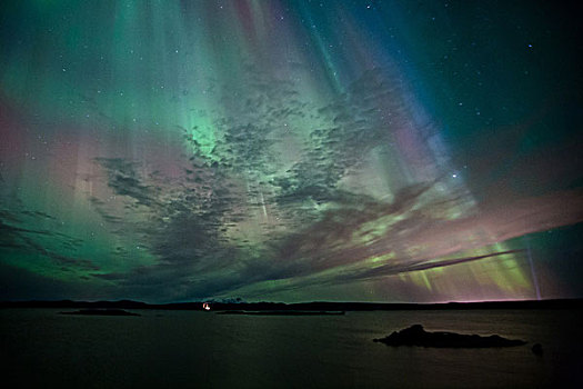 北极光,国家公园,冰岛