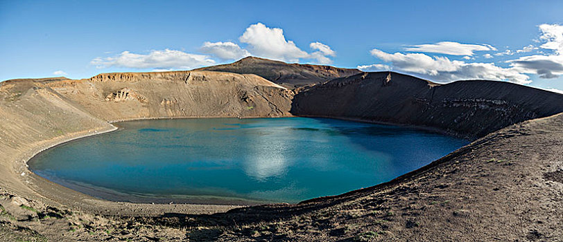 冰岛,湖,火山,蓝色