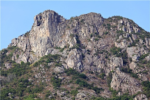 狮子,石头,象征,香港