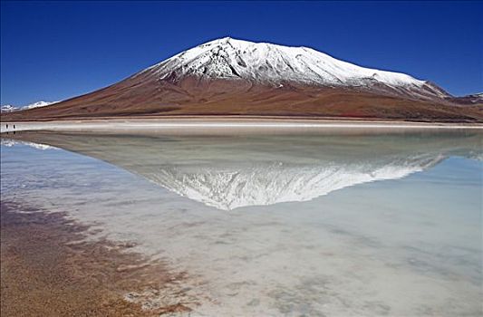 泻湖,玻利维亚,靠近,边界,智利,南美