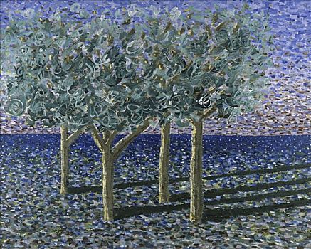 四个,树,1998年,镰刀,20世纪
