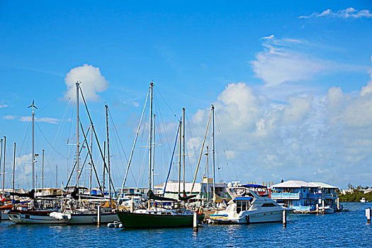 西礁岛,佛罗里达,码头,美国