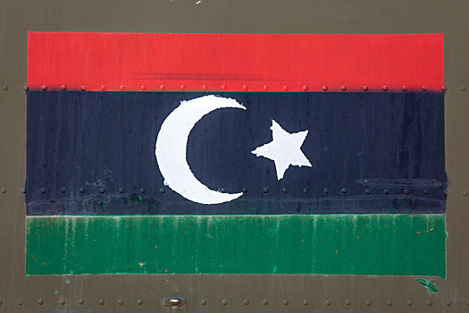 利比亚,旗帜,机身