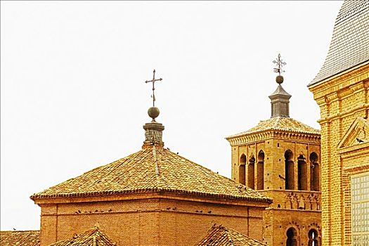 高,局部,教堂,托莱多,西班牙