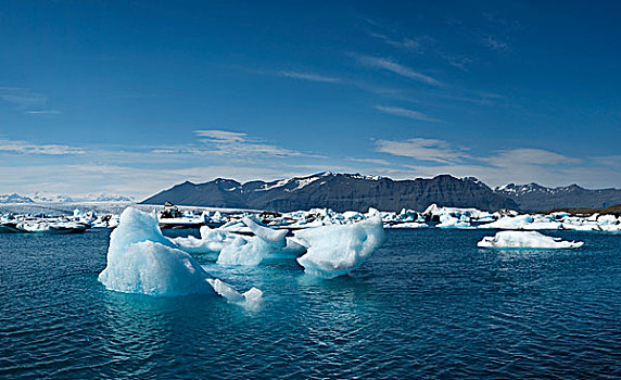 冰山,杰古沙龙湖,南,冰岛