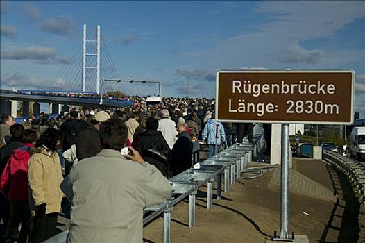 新,桥,联系,施特拉尔松,吕根岛,梅克伦堡前波莫瑞州,德国