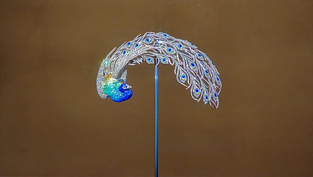 成都博物館風華萬象珍寶展孔雀羽飾