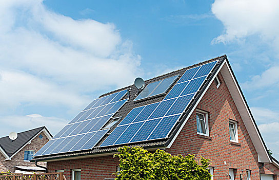 房子,太阳能电池板