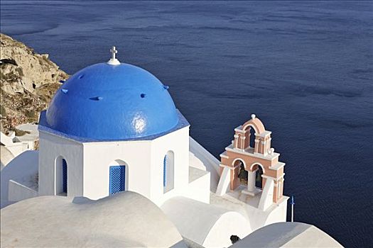 教堂,新鲜,涂绘,锡拉岛,希腊