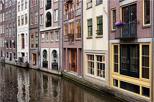 运河,房子,阿姆斯特丹