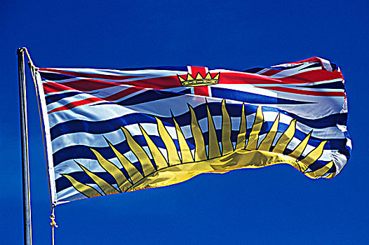 英国,旗帜,不列颠哥伦比亚省,加拿大