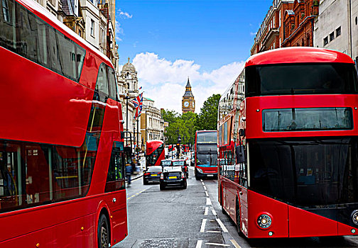 伦敦,大本钟,特拉法尔加广场,交通,英国