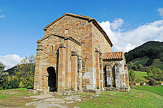 教堂,阿斯图里亚斯,西班牙,欧洲