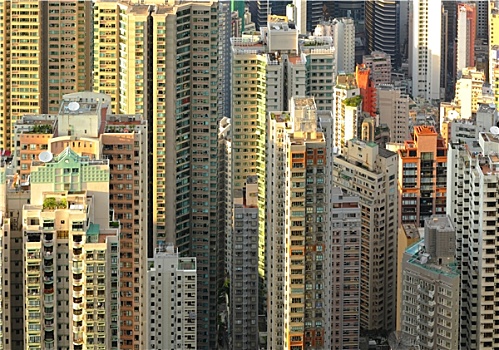 许多,建筑,香港