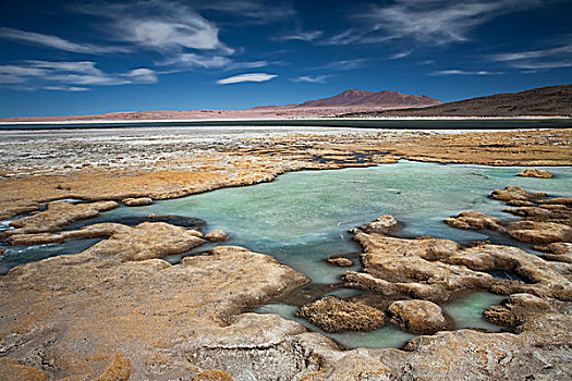 盐湖,智利,靠近,边界,玻利维亚,阿根廷