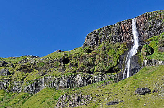 瀑布,半岛,冰岛,欧洲