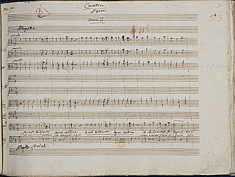 亲笔签名,歌剧院,四个,1785年