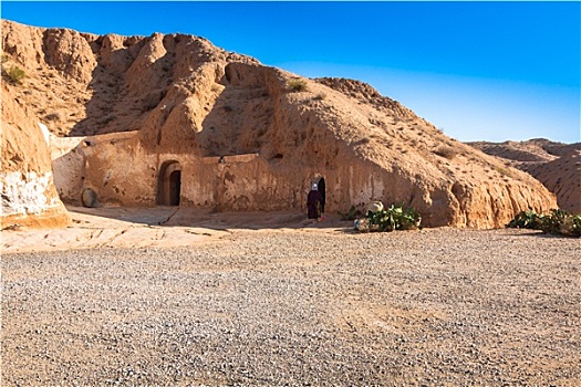 洞穴,房子,迈特马泰,突尼斯,撒哈拉沙漠