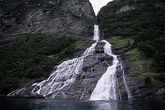 挪威,求婚者,瀑布