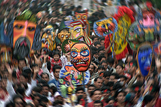 孟加拉人,人,男人,庆贺,新年,节日,起点,文化,传统,国家,彩色,音乐