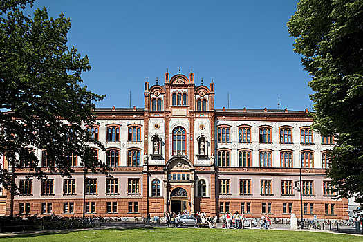 大学,建筑,罗斯托克,德国