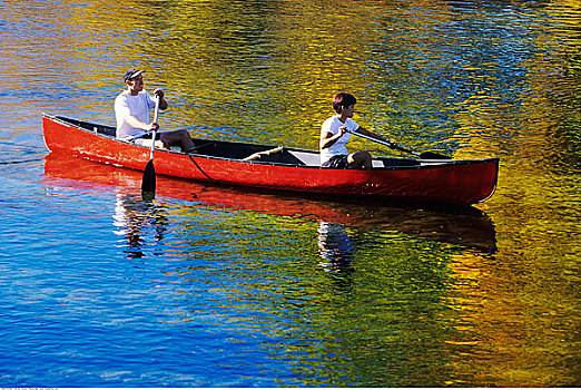 伴侣,独木舟,河,艾伯塔省,加拿大