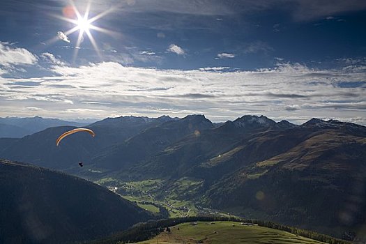 滑伞运动,达沃斯,瑞士