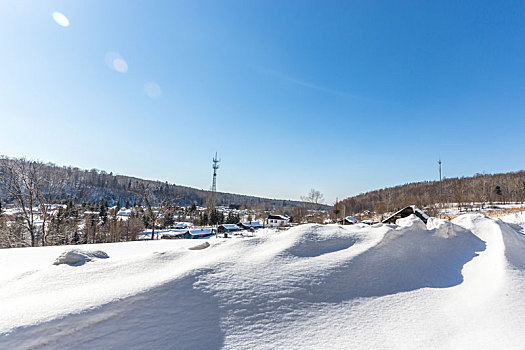 长白山雪景