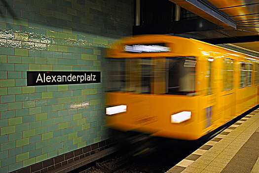 柏林,地铁,铁路,进入,车站,德国,欧洲