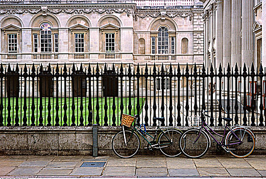 自行车停放,建筑,剑桥,英格兰