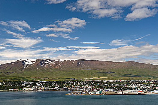 阿库雷里,城市,冰岛,北方,欧洲