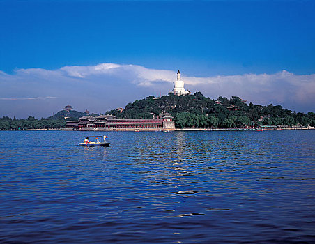 北京,船,北海公园,公园