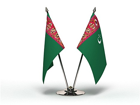 微型,旗帜,土库曼斯坦,隔绝