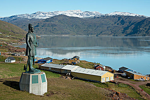 格陵兰,家,历史,东方,凹陷,雕塑,大幅,尺寸