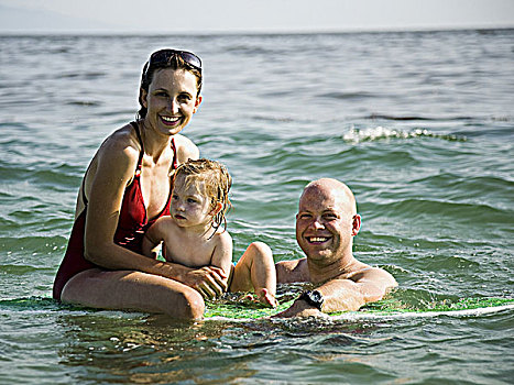家庭,海洋,冲浪板