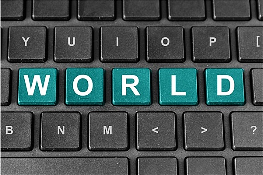 世界,文字,键盘