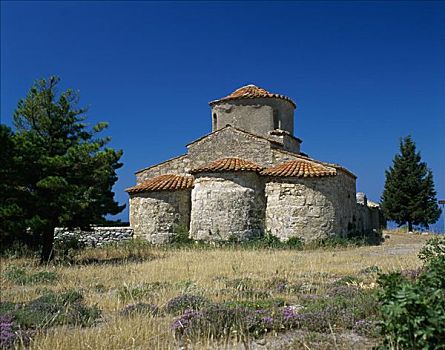教堂,阿基亚斯尼古拉斯,伯罗奔尼撒半岛,希腊
