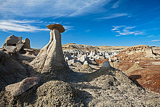 岩石构造,怪岩柱,自然荒野区,新墨西哥,美国