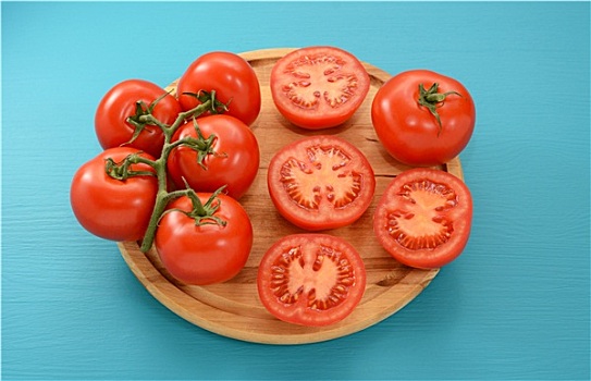 西红柿,藤,平分,木板