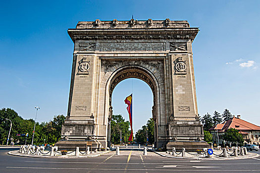 凯旋门,布加勒斯特,罗马尼亚,欧洲