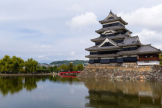 传统,日本,松本城