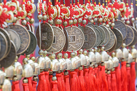 中国平安铜钱葫芦避邪挂件