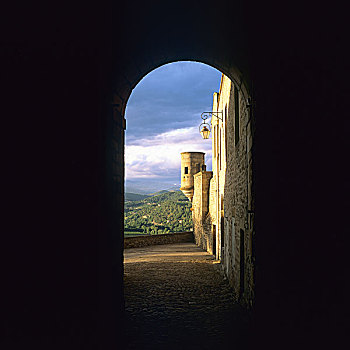 瞭望塔,城堡,12世纪,法国