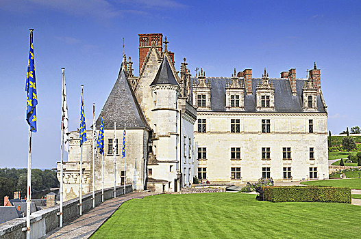城堡,法国,皇家,昂布瓦斯,卢瓦尔河谷,建造,15世纪,旅游胜地