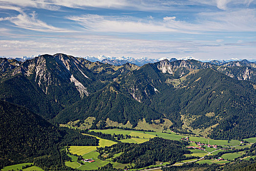 风景,背景,山,阿尔卑斯山,奥波拜延,巴伐利亚,德国,欧洲