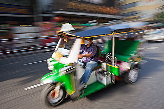 泰国,曼谷,唐人街,嘟嘟车