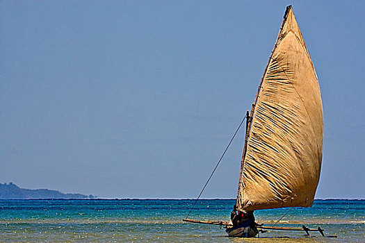 马达加斯加,风,捕鱼