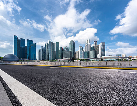 城市道路与天际线