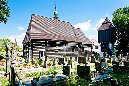木质,教堂,捷克共和国